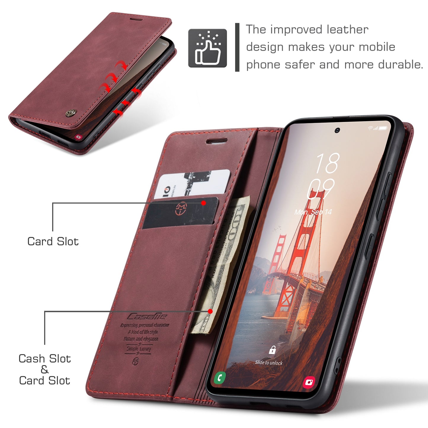 Samsung Galaxy S23 FE 5G Leather Wallet Case - Flip Cover with Card Slots, Elegant & Durable