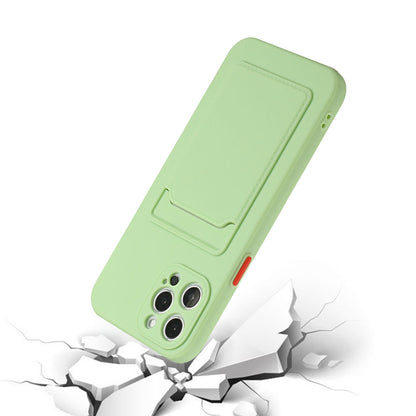 Apple iPhone 15 Pro Max Shockproof TPU Case with Card Holder - Durable & Lightweight Design