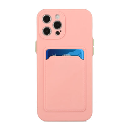 Apple iPhone 15 Pro Shockproof TPU Case with Card Holder - Durable & Lightweight Design