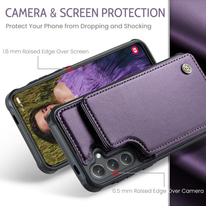 Samsung Galaxy S24+ 5G CaseMe C22 Card Slots Holder RFID Anti-theft Phone Case