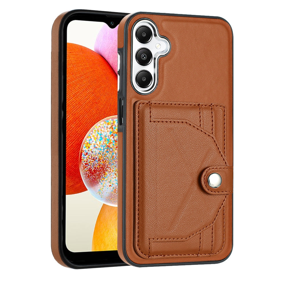 Samsung Galaxy A15 Leather Case - Shockproof with Card Holder, Durable Design