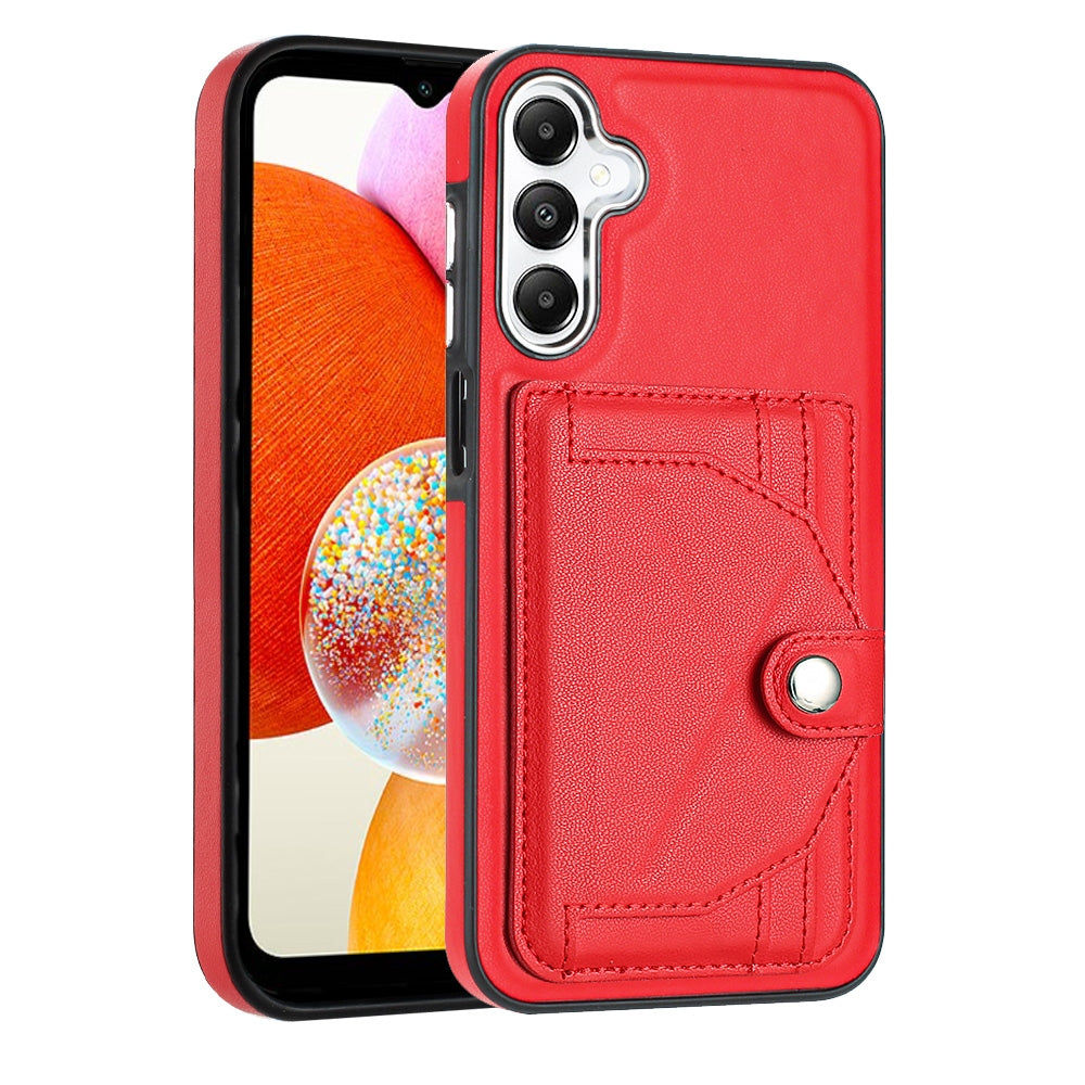 Samsung Galaxy A15 Leather Case - Shockproof with Card Holder, Durable Design