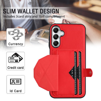 Samsung Galaxy A15 Leather Case - Shockproof with Card Holder, Durable Design