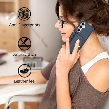 Samsung Galaxy S24 5G Leather Case - Shockproof with Card Holder, Durable Design