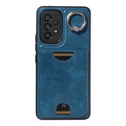 Samsung Galaxy A53 5G Case with Calf Texture, Card Slot, & Ring Holder