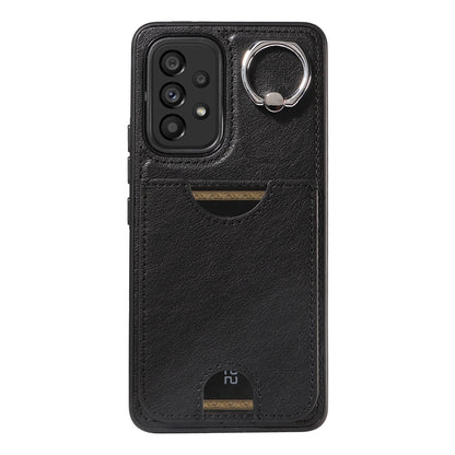 Samsung Galaxy A53 5G Case with Calf Texture, Card Slot, & Ring Holder