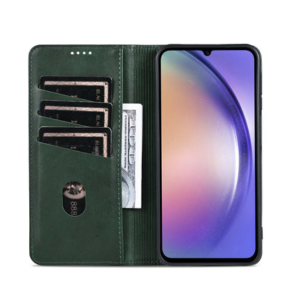 Samsung Galaxy A25 5G Leather Wallet Case with Card Holder & Magnetic Closure