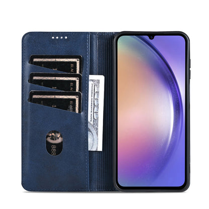 Samsung Galaxy A25 5G Leather Wallet Case with Card Holder & Magnetic Closure