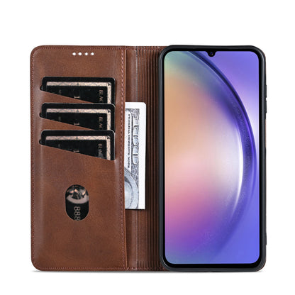 Samsung Galaxy A25 5G Leather Wallet Case with Card Holder & Magnetic Closure