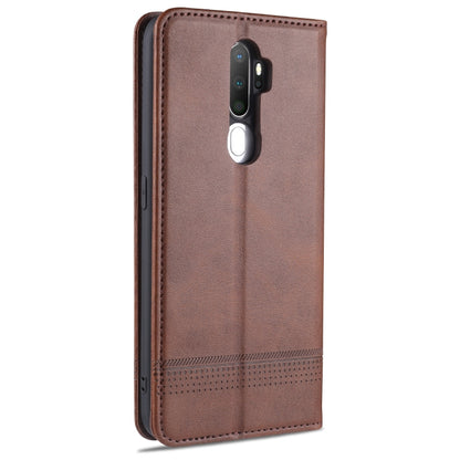 OPPO A9 2020 Leather Wallet Case with Card Holder & Magnetic Closure