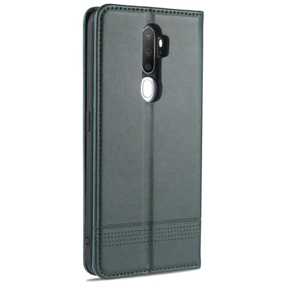 OPPO A9 2020 Leather Wallet Case with Card Holder & Magnetic Closure