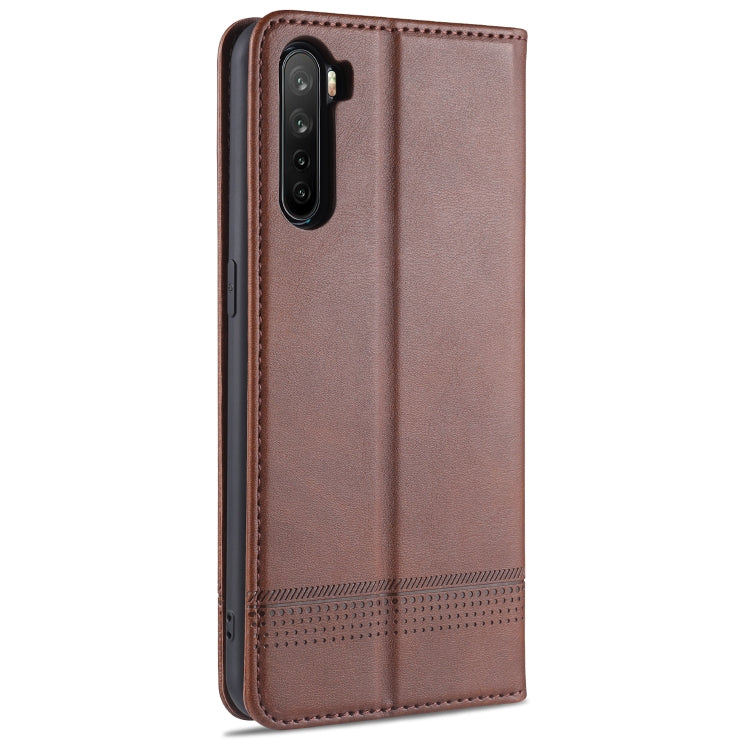 OPPO A91 Leather Wallet Case with Card Holder & Magnetic Closure