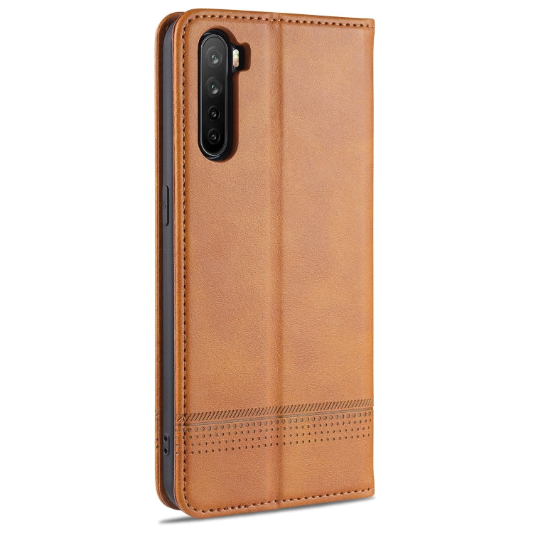 OPPO A91 Leather Wallet Case with Card Holder & Magnetic Closure