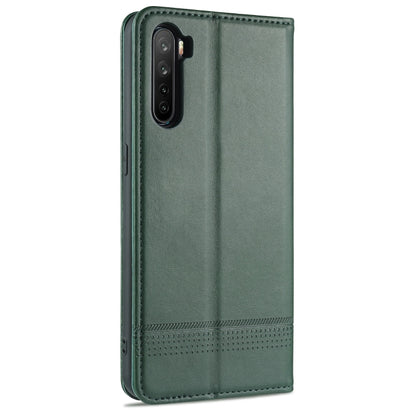 OPPO A91 Leather Wallet Case with Card Holder & Magnetic Closure