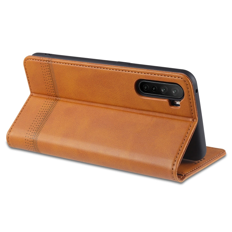 OPPO A91 Leather Wallet Case with Card Holder & Magnetic Closure