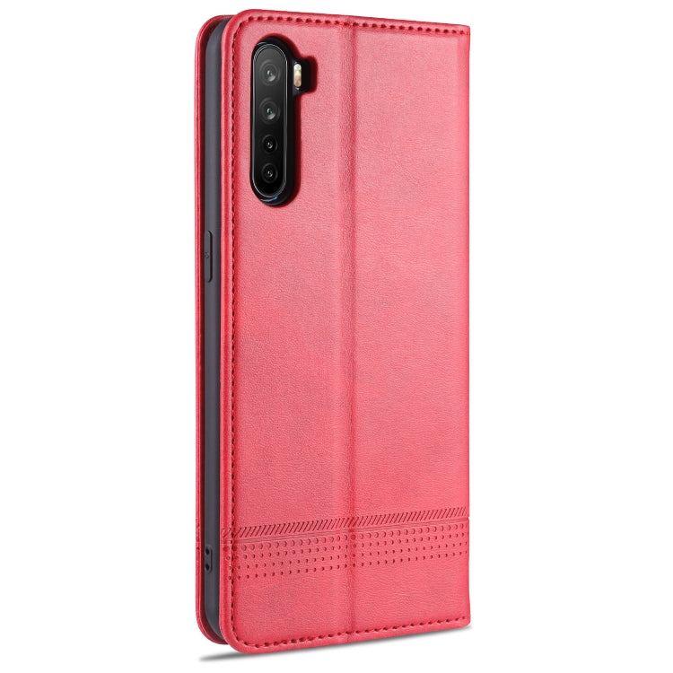 OPPO A91 Leather Wallet Case with Card Holder & Magnetic Closure