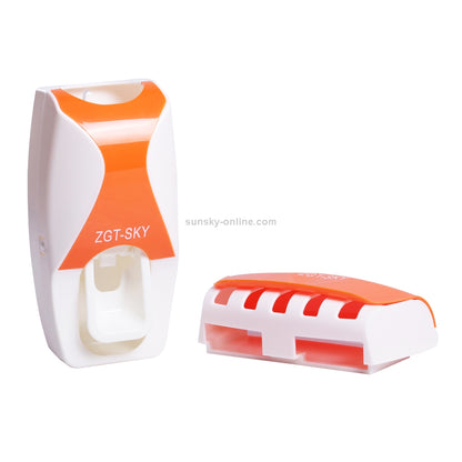 Automatic Toothpaste Dispenser Family Set with 5 Toothbrush Holder