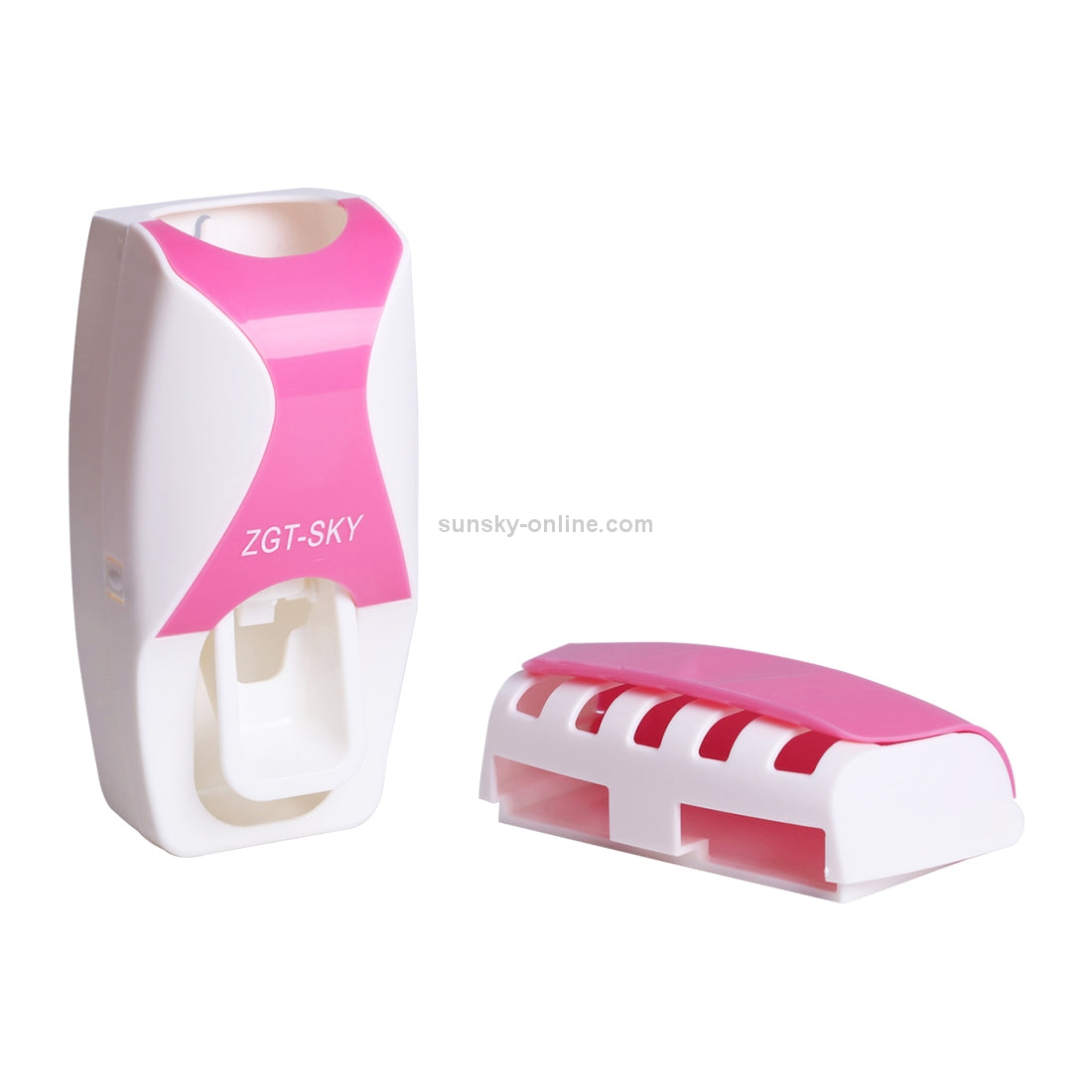 Automatic Toothpaste Dispenser Family Set with 5 Toothbrush Holder