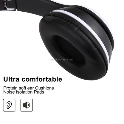 Foldable Wireless Bluetooth Headphones with 3.5mm Audio Jack