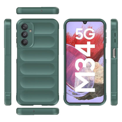 Samsung Galaxy M34 5G Magic Shield Case - TPU + Flannel, Durable & Stylish