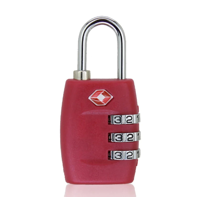 2 PCS Customs Luggage Lock Overseas Travel Luggage Zipper Lock Plastic TSA Code Lock