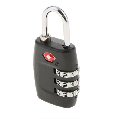 2 PCS Customs Luggage Lock Overseas Travel Luggage Zipper Lock Plastic TSA Code Lock