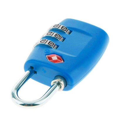 2 PCS Customs Luggage Lock Overseas Travel Luggage Zipper Lock Plastic TSA Code Lock