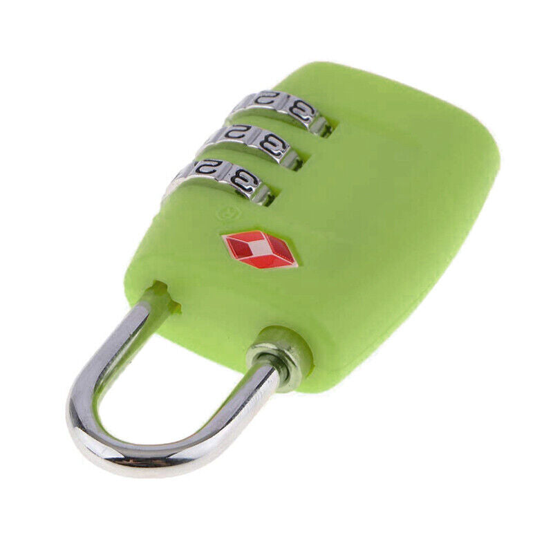 2 PCS Customs Luggage Lock Overseas Travel Luggage Zipper Lock Plastic TSA Code Lock