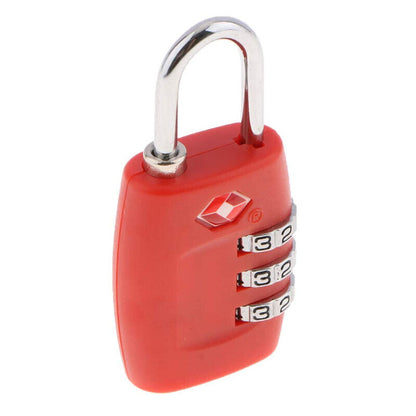 2 PCS Customs Luggage Lock Overseas Travel Luggage Zipper Lock Plastic TSA Code Lock