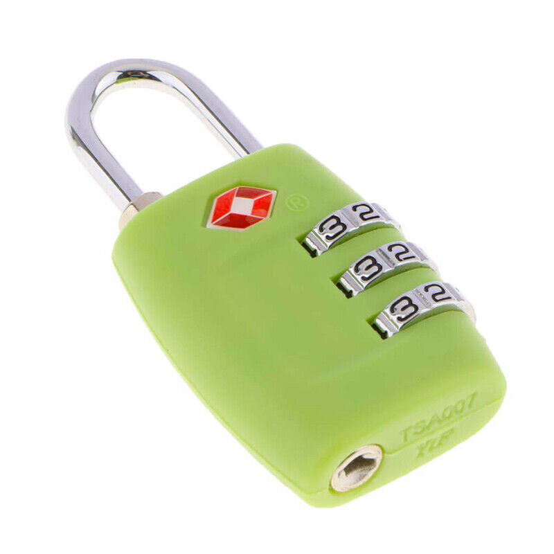 2 PCS Customs Luggage Lock Overseas Travel Luggage Zipper Lock Plastic TSA Code Lock