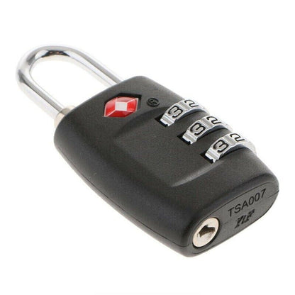 2 PCS Customs Luggage Lock Overseas Travel Luggage Zipper Lock Plastic TSA Code Lock