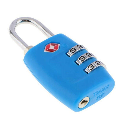 2 PCS Customs Luggage Lock Overseas Travel Luggage Zipper Lock Plastic TSA Code Lock