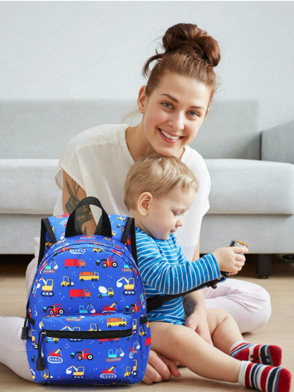 Durable Kids Cartoon Backpack - Waterproof Oxford School Bag for Children