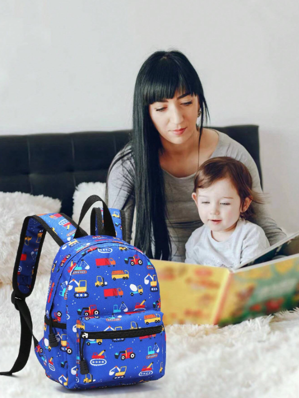 Durable Kids Cartoon Backpack - Waterproof Oxford School Bag for Children