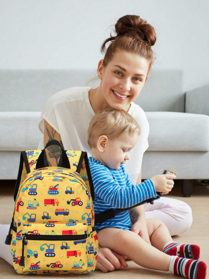 Durable Kids Cartoon Backpack - Waterproof Oxford School Bag for Children