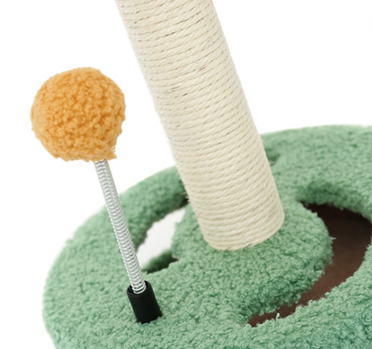 Interactive Cat Climber & Scratcher | Sisal Turntable Toy for Cats