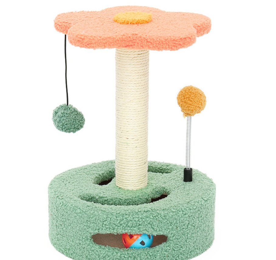 Interactive Cat Climber & Scratcher | Sisal Turntable Toy for Cats