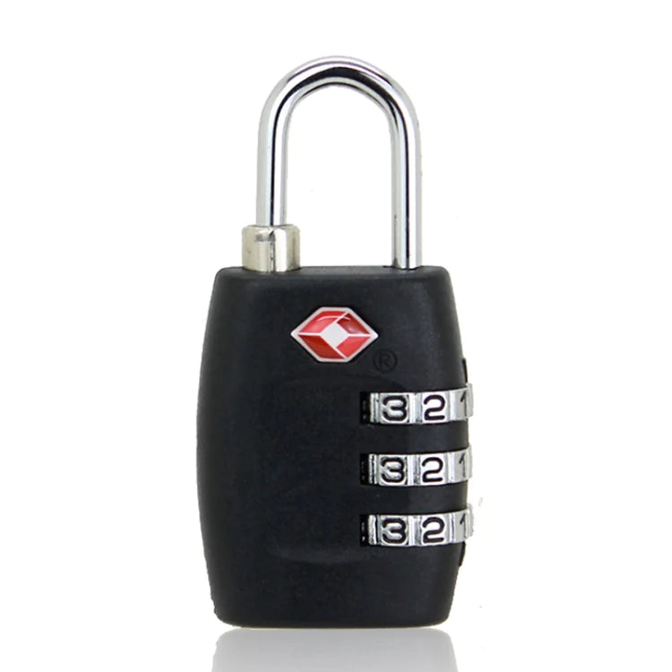 2 PCS Customs Luggage Lock Overseas Travel Luggage Zipper Lock Plastic TSA Code Lock